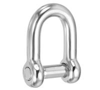 PATIKIL D Ring Shackles, (1/2" 12mm, 2 Pcs), 304 Stainless Steel D Hex Screw Pin Shackle Heavy Duty Mini Bow Clevis, Suit For-Outdoor/Chain/Boat/Sailboat/Rigging/Marine/Camping