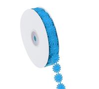 PATIKIL Daisy Flower Lace Trim, Lace Trim Knitting Embroidered Ribbon for DIY Crafts Sewing Trim Embellishments Hair Band Bridal Wedding Decor, Lake Blue