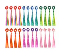 PATIKIL Dance Ribbons, 24 Pcs Ribbon Dance Streamers Hand Held Rhythm Streamers for Gymnastics Training Music Party Decoration Birthday Gift, Multicolor