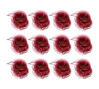 PATIKIL Dance Scarves, 12 Pcs Square Juggling Scarves 18 by 18 Inches for Play Magic Music Activity Juggling Dressing, Burgundy
