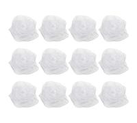 PATIKIL Dance Scarves, 12 Pcs Square Juggling Scarves 18 by 18 Inches for Play Magic Music Activity Juggling Dressing, White