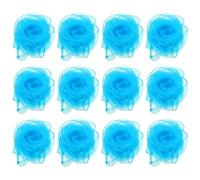 PATIKIL Dance Scarves, 12 Pcs Square Juggling Scarves 18 by 18 Inches for Play Magic Music Activity Juggling Dressing, Sky Blue