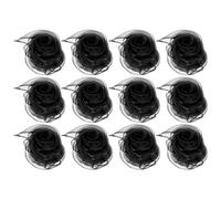 PATIKIL Dance Scarves, 12 Pcs Square Juggling Scarves 24 by 24 Inches for Play Magic Music Activity Juggling Dressing, Black