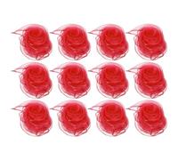PATIKIL Dance Scarves, 12 Pcs Square Juggling Scarves 24 by 24 Inches for Play Magic Music Activity Juggling Dressing, Watermelon Red