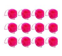 PATIKIL Dance Scarves, 12 Pcs Square Juggling Scarves 24 by 24 Inches for Play Magic Music Activity Juggling Dressing, Fluorescent Red
