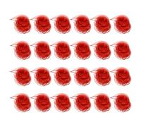 PATIKIL Dance Scarves, 24 Pcs Square Juggling Scarves 24 by 24 Inches for Play Magic Music Activity Juggling Dressing, Red