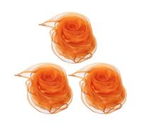 PATIKIL Dance Scarves, 3 Pcs Square Juggling Scarves 28 by 28 Inches for Play Magic Music Activity Juggling Dressing, Orange