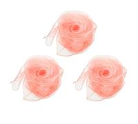 PATIKIL Dance Scarves, 3Pcs Square Juggling Scarves 28 by 28 Inches for Play Magic Music Activity Juggling Dressing, Coral Pink