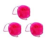 PATIKIL Dance Scarves, 3Pcs Square Juggling Scarves 28 by 28 Inches for Play Magic Music Activity Juggling Dressing, Fluorescent Red