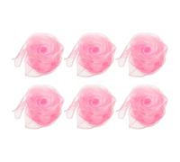 PATIKIL Dance Scarves, 6 Pcs Square Juggling Scarves 24 by 24 Inches for Play Magic Music Activity Juggling Dressing, Pink