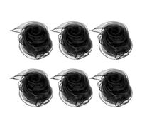 PATIKIL Dance Scarves, 6 Pcs Square Juggling Scarves 24 by 24 Inches for Play Magic Music Activity Juggling Dressing, Black