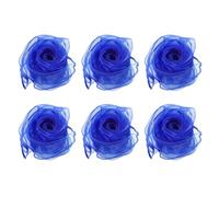 PATIKIL Dance Scarves, 6 Pcs Square Juggling Scarves 28 by 28 Inches for Play Magic Music Activity Juggling Dressing, Blue