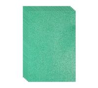 PATIKIL Dark Green Shiny EVA Glitter Foam Sheet 11.8 x 7.9 Inch 2mm Thick Sparkle EVA Glitter Felt for Crafts DIY Project, 5 Pcs