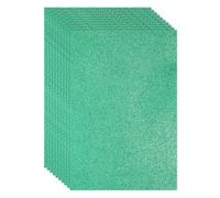PATIKIL Dark Green Shiny EVA Glitter Foam Sheet 11 x 8 Inch 2mm Thick Sparkle EVA Glitter Felt for Crafts DIY Project, 10 Pcs
