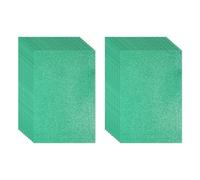 PATIKIL Dark Green Shiny EVA Glitter Foam Sheet 11 x 8 Inch 2mm Thick with Back Adhesive Sparkle EVA Glitter Felt for Crafts DIY Project, 20 Pcs