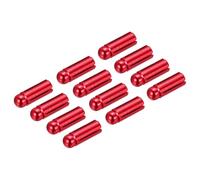 PATIKIL Dart Flight Protectors, 12 Pack Aluminum Alloy Dart Wing Savers Fixed 90 Degrees Wing Corrector for Steel & Plastic Flights, Red