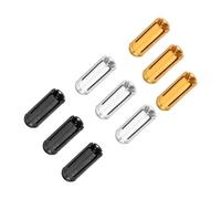 PATIKIL Dart Flight Protectors, 9 Pack Aluminum Dart Accessories for Enhanced Durability, Silver Tone Gold Tone Black