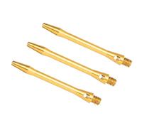 PATIKIL Dart Shafts 48mm/1.9 Inch, 3 Pack 2BA Thread Aluminum Dart Stems Dart Accessories for Steel Tip, Gold Tone