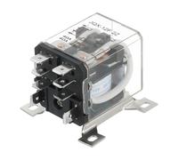 PATIKIL DC12V 40A Electromagnetic Relay, High Power Relay DPDT 2NO 2NC 8 Terminals Din Rail Mounting