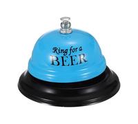 PATIKIL Desk Bell, 3.3" Front Desk Service Call Bell Metal Ringing Loud Clear Reception Counter Bar Ring for Restaurant Hotel Game Classroom Dinner Pet Dog Training(BEER, Blue)