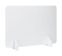 PATIKIL Desk Dividers 60x40cm, 1 Pack Desk Privacy Panel Freestanding Noise Reducing Partition Acoustic Panel with 2Pcs Support Feet for Testing Office Home Library, Pure White Style A