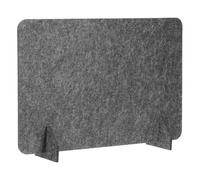PATIKIL Desk Dividers 60x40cm, 1 Pack Desk Privacy Panel Freestanding Noise Reducing Partition Acoustic Panel with 2Pcs Support Feet for Testing Office Home Library, Dark Gray Style A