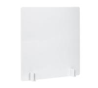 PATIKIL Desk Dividers 60x60cm, 1 Pack Desk Privacy Panel Freestanding Noise Reducing Partition Acoustic Panel with 4Pcs Support Feet for Testing Office Home Library, Pure White Style B