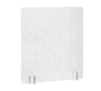 PATIKIL Desk Dividers 60x60cm, 1 Pack Desk Privacy Panel Freestanding Noise Reducing Partition Acoustic Panel with 4Pcs Support Feet for Testing Office Home Library, Light Gray Style B