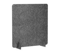 PATIKIL Desk Dividers 60x60cm, 1 Pack Desk Privacy Panel Freestanding Noise Reducing Partition Acoustic Panel with 2Pcs Support Feet for Testing Office Home Library, Dark Gray Style A