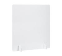 PATIKIL Desk Dividers 60x60cm, 1 Pack Desk Privacy Panel Freestanding Noise Reducing Partition Acoustic Panel with 4Pcs Support Feet for Testing Office Home Library, Pure White Style C