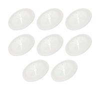 PATIKIL Desk Grommet 1-9/16", 8 Pcs Round Cable Grommet Cord Hole Cover with Adhesive Tape Flexible Table Wire Organizer for Office Home Table Countertop, Light Gray