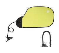 PATIKIL Desk Shade, 22.8" Adjustable Cubicle Shade with Suction Cup and Clip Portable Foldable Cubicle Light Shield for Block Overhead Light Privacy Glare Reduction, Green