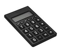 PATIKIL Desktop Calculator, Large 8 Digit LCD Display Portable Desk Calculator Standard Function for Home Office Style 2, Black