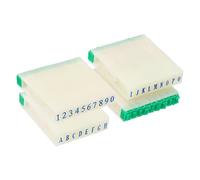 PATIKIL Detachable Letter Stamps Number Stamps, 2 Set Character A-Z Figure 0-9 Stamp Combination Set Stamper Initial Stamp Font Size 4x2.5mm for Card Tag Scrapbook Craft Making Teaching