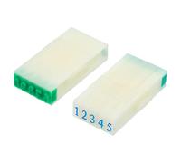 PATIKIL Detachable Number Stamp, 4mm Plastic 9 Digits Font Size 6 Numeral 0-9 Combination Set for Card Tag Scrapbook Craft Making Teaching