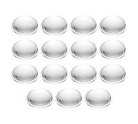 PATIKIL Diameter 12.5mm Flat Convex Lens, 15 Pcs Height 4mm Acrylic LED Optical Convex Condenser Lens with Edge for Flashlight Car Bike Head Lamp Spotlight, Transparent