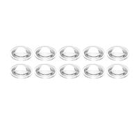 PATIKIL Diameter 14mm Height 4mm Flat Convex Lens, 10 Pcs Acrylic LED Optical Convex Condenser Lens for LED Flashlight Bike Head Lamp, Transparent