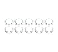 PATIKIL Diameter 15mm Height 5mm Flat Convex Lens, 10 Pcs Acrylic LED Optical Convex Condenser Lens for LED Flashlight Bike Head Lamp, Transparent