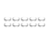 PATIKIL Diameter 16mm Height 5mm Flat Convex Lens, 10 Pcs Acrylic LED Optical Convex Condenser Lens for LED Flashlight Bike Head Lamp, Transparent