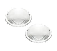 PATIKIL Diameter 23mm Flat Convex Lens, 2 Pcs Height 7.5mm High Borosilicate Glass LED Optical Convex Condenser Lens with Edge for Flashlight Car Bike Head Lamp Spotlight, Clear 1.3mm