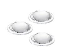 PATIKIL Diameter 45mm Flat Convex Lens, 3 Pcs Height 14mm PMMA Acrylic LED Optical Convex Condenser Lens with Edge for Flashlight Car Bike Head Lamp Spotlight, Transparent