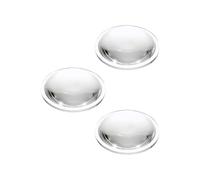 PATIKIL Diameter 66mm Flat Convex Lens, 3 Pcs Height 18.5mm Acrylic LED Optical Convex Condenser Lens with Edge for Flashlight Car Bike Head Lamp Spotlight, Transparent