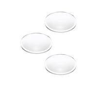PATIKIL Diameter 68mm Flat Convex Lens, 3 Pcs Height 10mm Acrylic LED Optical Convex Condenser Lens with Edge for Flashlight Car Bike Head Lamp Spotlight, Transparent