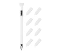 PATIKIL Diamond Art Pen with Wax, Fine Point Rhinestone Picker Tool Accessories Refillable Pencil & 8 Pcs Wax for Gem Art Nail DIY Craft, White