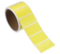 PATIKIL Direct Thermal Labels 57x32mm, 300 Pcs Rectangular Self-Adhesive Address Shipping Thermal Stickers Colored Square Decals for Office Business DIY Logo, Yellow
