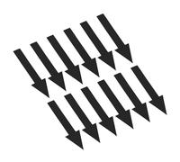 PATIKIL Directional Arrow Sticker, 24 Pack PVC Removable Self Adhesive Waterproof Floor Decal Wall Marking Sign for Road, Instructions, Black