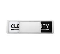 PATIKIL Dishwasher Magnet Clean Dirty Sign, 7x2 Inch Clean & Dirty Dishwasher Indicator Slider Silver Funny Acrylic Magnet Sign Laundry Kitchen Gadgets, Black & White