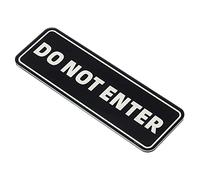 PATIKIL Do Not Enter Sign, Acrylic 9"x3" Self Adhesive Door Information Sign Sticker Symbol for Office Home Business, Black