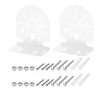 PATIKIL Dome Security Camera Mounting 4.6 Inch, 2 Pack Universal L-Shape Dome Right Angle Wall Mounting Bracket Steel, White