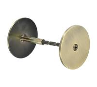 PATIKIL Door Knob Hole Cover Plate, 2 3/16" Dia. Deadbolt Cover Plate Door Hole Filler Plate for 1 3/8" to 1 3/4" Holes, Bronze